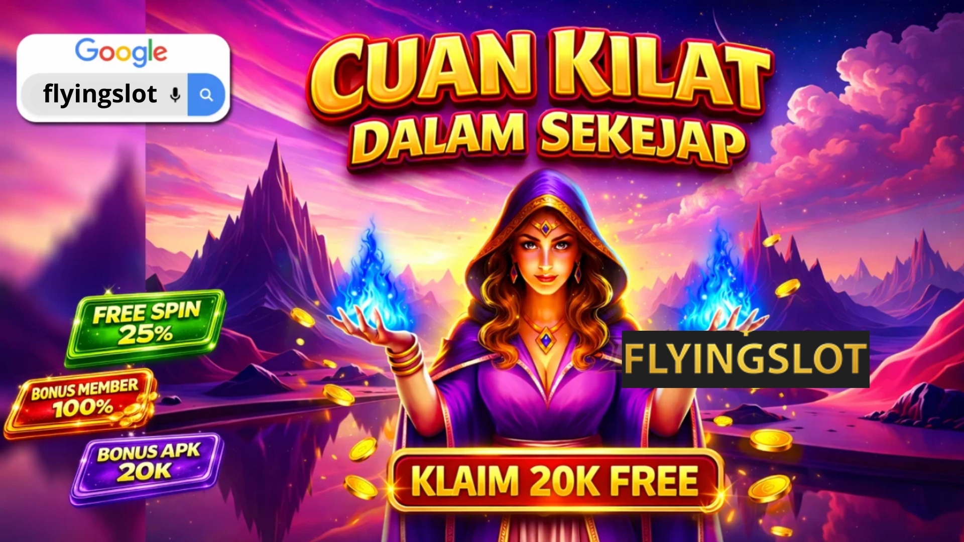 Konsep futuristik slot online dengan layar hologram dan VR headset